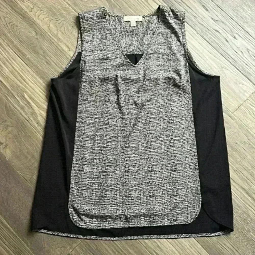 PHILOSOPHY | Black with white speckled tank top